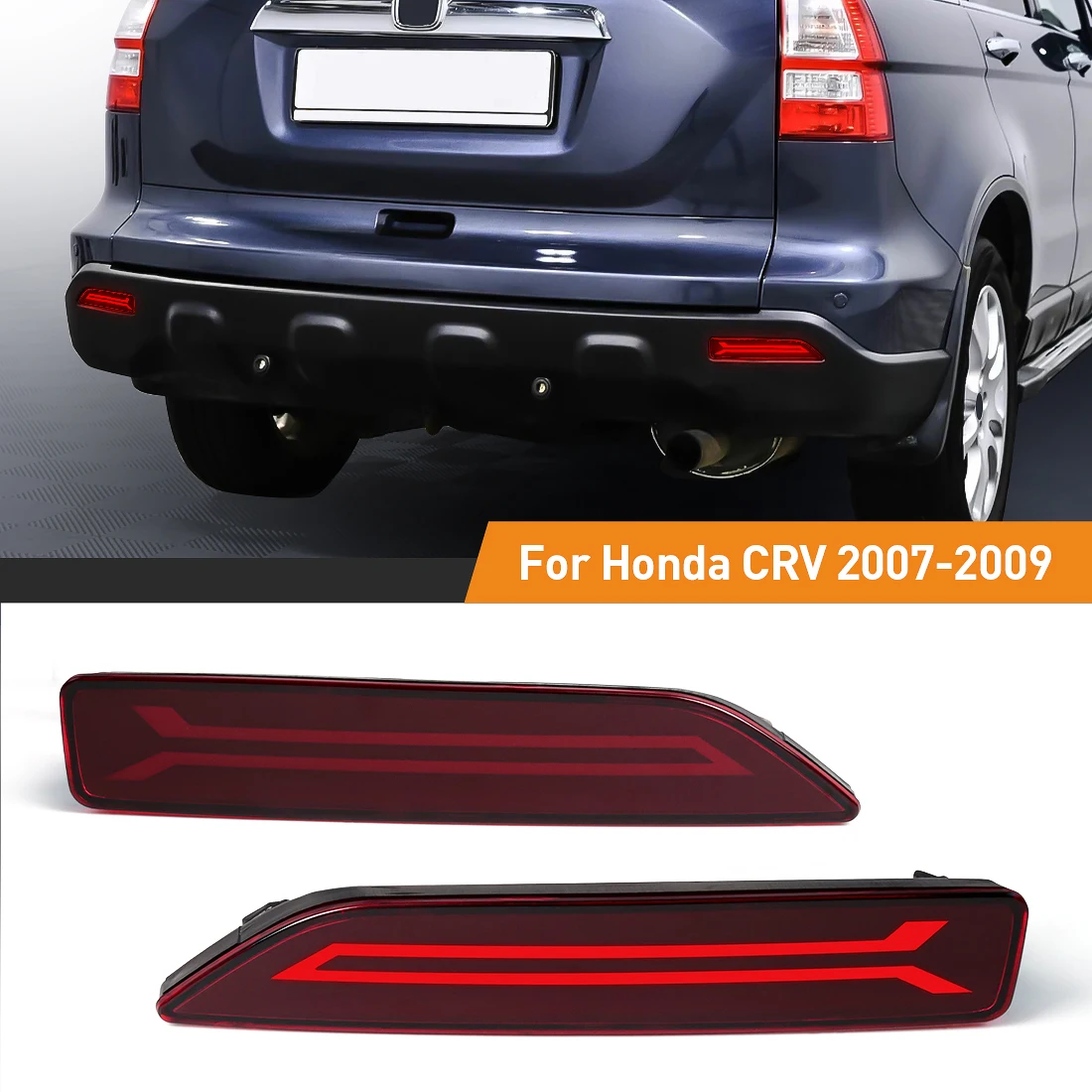 Car Accessories Honda Crv - LED Rear Bumper Reflector Lights For