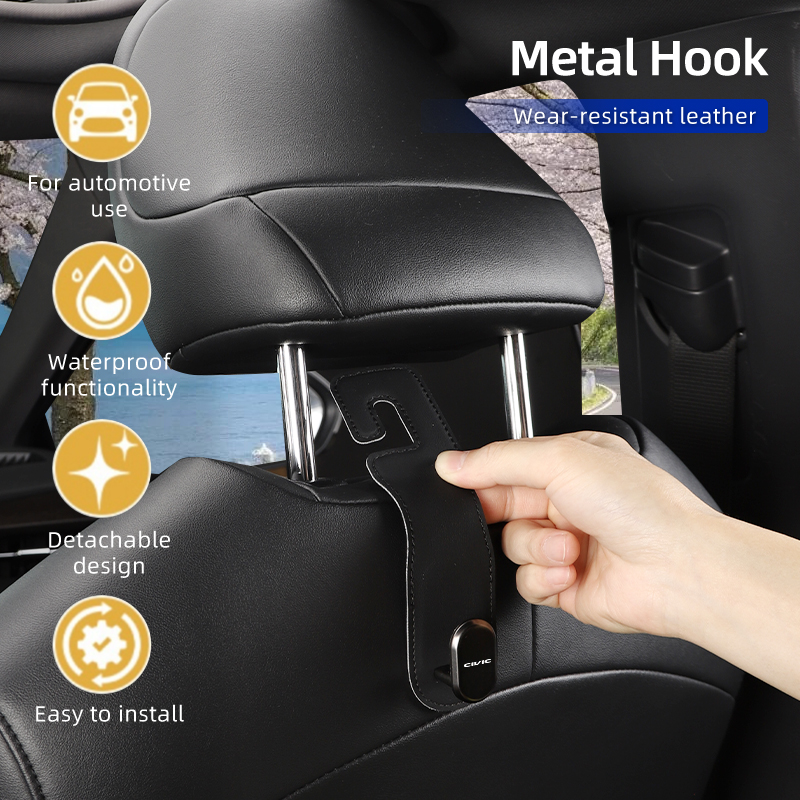 Car Accessories Honda Crv - Leather Car Seat Back Hook Storage