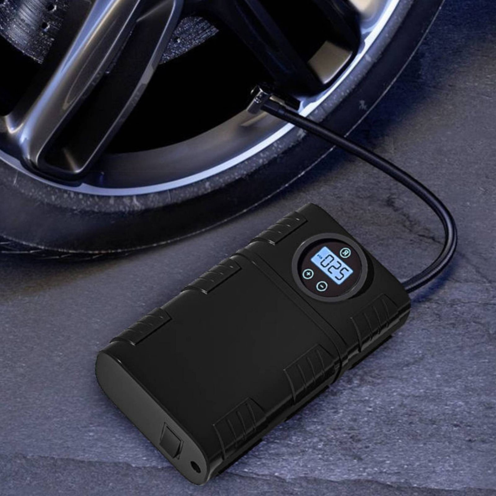 Portable Tire Inflator Cordles - огляд і ціна Car Portable Tire Inflator