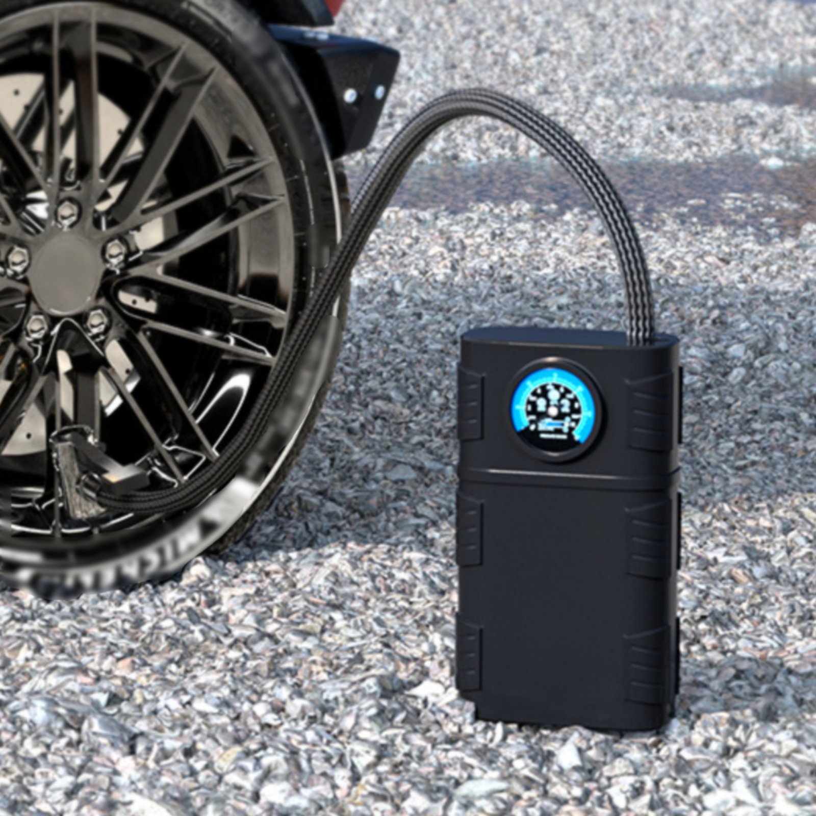 Portable Tire Inflator Cordles - огляд і ціна Car Portable Tire Inflator