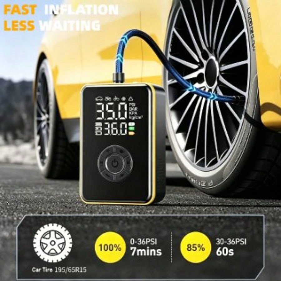 Tire Inflator Portable Air Com - огляд і ціна Car Portable Tire Inflator