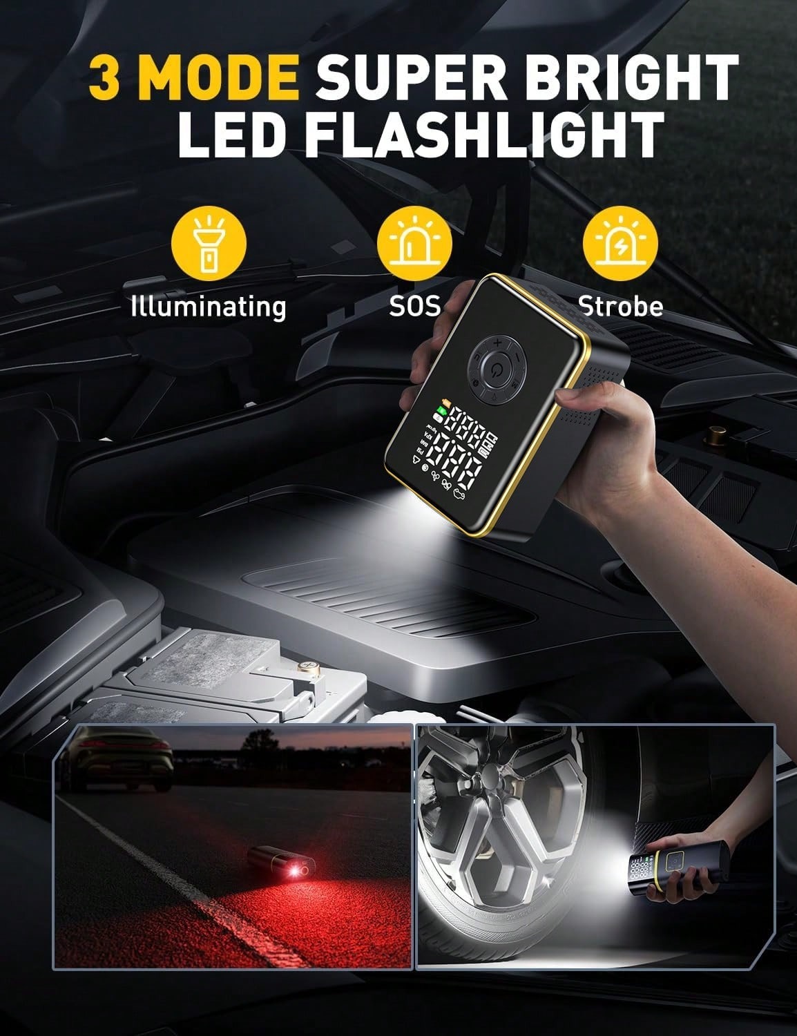 Tire Inflator Portable Air Com - огляд і ціна Car Portable Tire Inflator