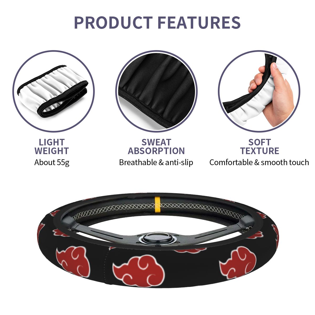 38cm Steering Wheel Covers Aka - огляд і ціна Car Accessories Unique