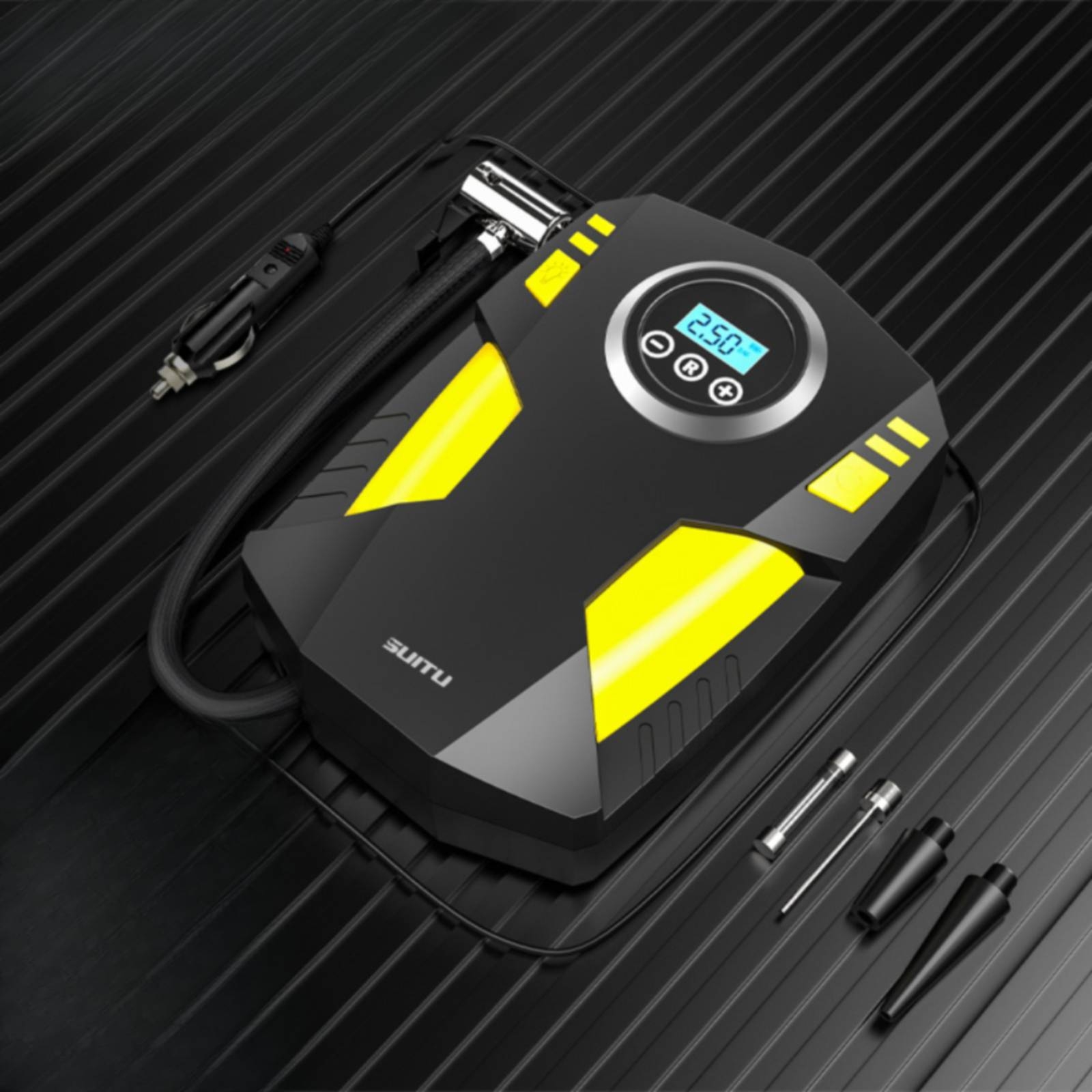 Portable Air Compressor with P - огляд і ціна Car Portable Tire Inflator