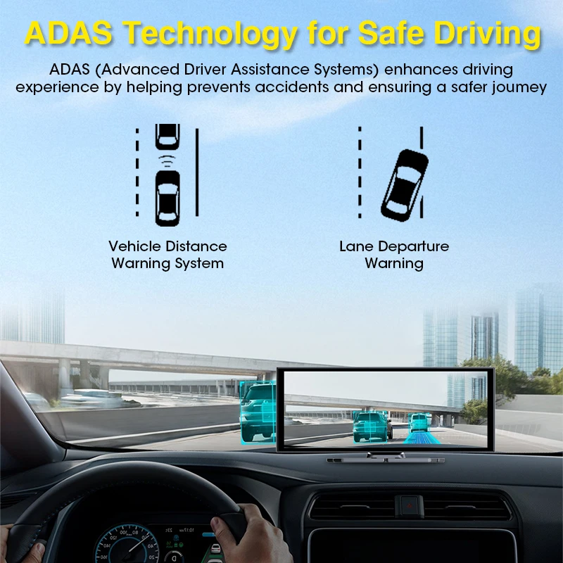 10.26 inch ADAS Dash cam 4K Fr - огляд і ціна Car Dash Cam