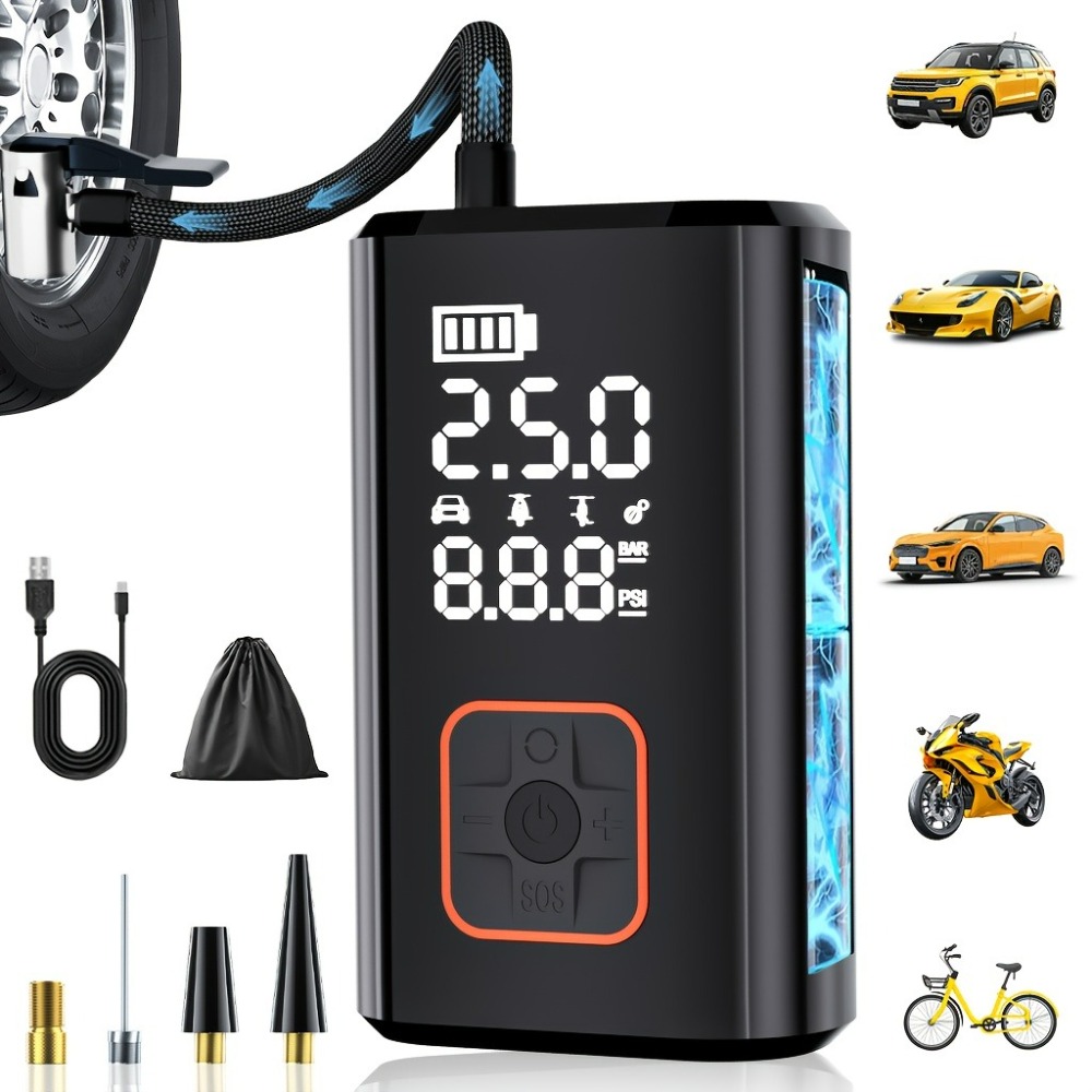Portable Air Compressor Cordle - огляд і ціна Car Portable Tire Inflator