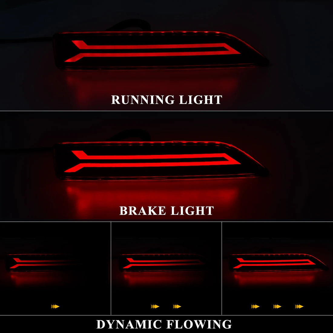 LED Rear Bumper Reflector Ligh - огляд і ціна Car Accessories Honda Crv