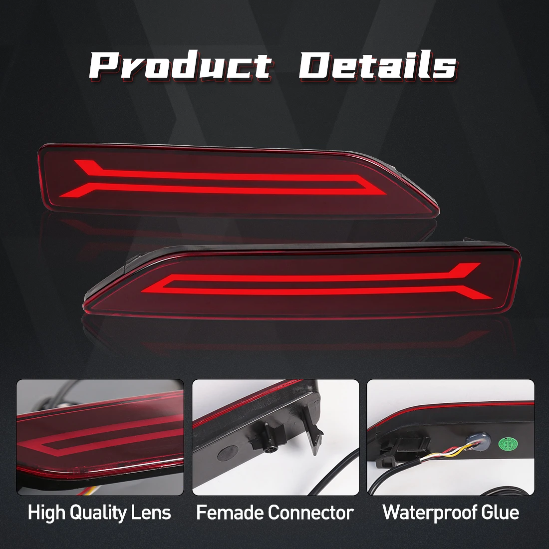LED Rear Bumper Reflector Ligh - огляд і ціна Car Accessories Honda Crv