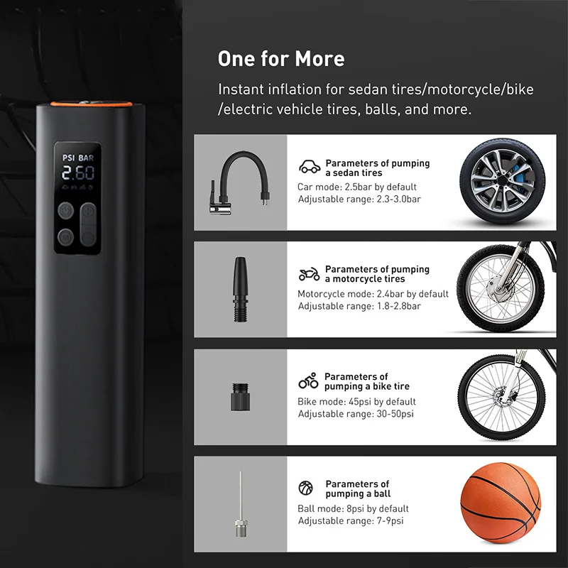 Mini Portable ABS Plastic Wire - огляд і ціна Car Portable Tire Inflator