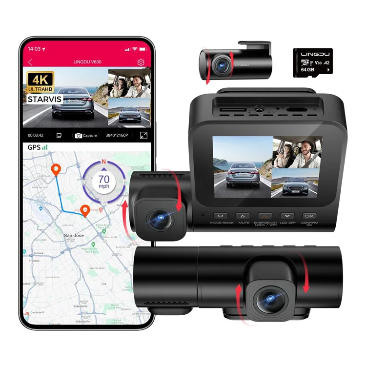 LINGDU V630 4K 2.4'' Screen Wi - огляд і ціна Car Dash Cam