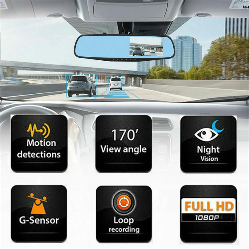 Mirror Dash Cam FHD Dual Lens  - огляд і ціна Car Dash Cam