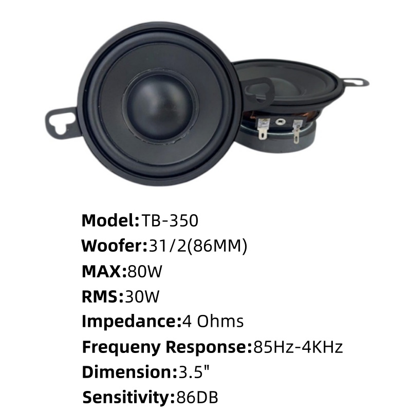 Car Speakers 1 Pair 3.5 Inch C - огляд і ціна Car Accessories Sound System